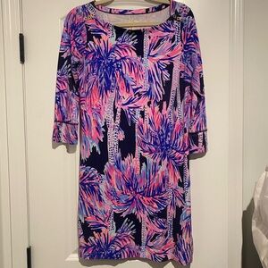 Lilly Pulitzer Tropical Palm Print Dress Size M